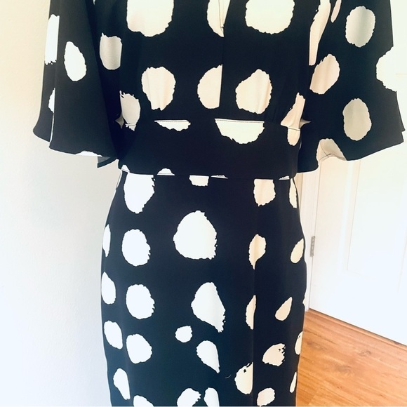 TRUTH & FABLE Keyhole Black & White Maxi Dress – Size M - Picture 5 of 17